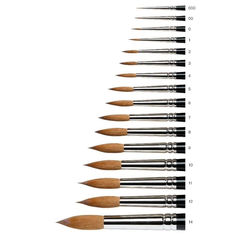 Winsor and Newton - Series 7 Kolinsky Sable - Round Short Handle Brush - No. 05