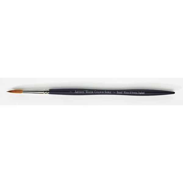 Winsor and Newton - Artists' Watercolour Sable Round Short Handle Brush - No. 7