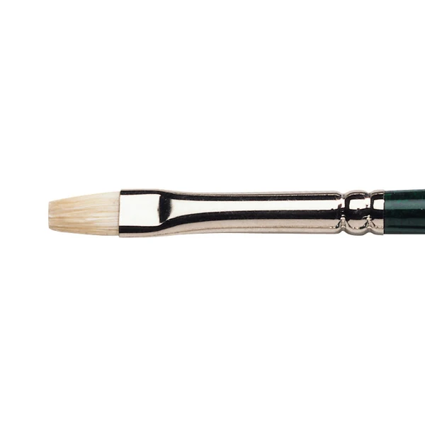 Winsor and Newton - Winton Short Flat-Bright Long Handle Brush - No. 2