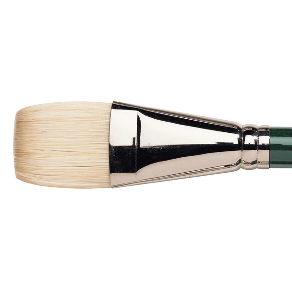 Winsor and Newton - Winton Short Flat-Bright Long Handle Brush - No. 18