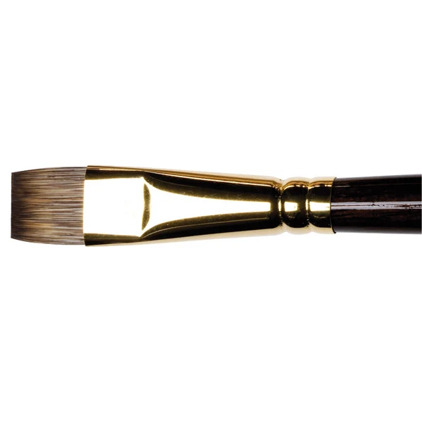 Winsor and Newton - Monarch Short Flat-Bright Long Handle Brush - No. 14
