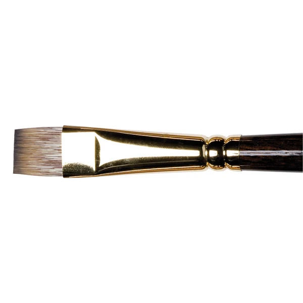 Winsor and Newton - Monarch Short Flat-Bright Long Handle Brush - No. 12