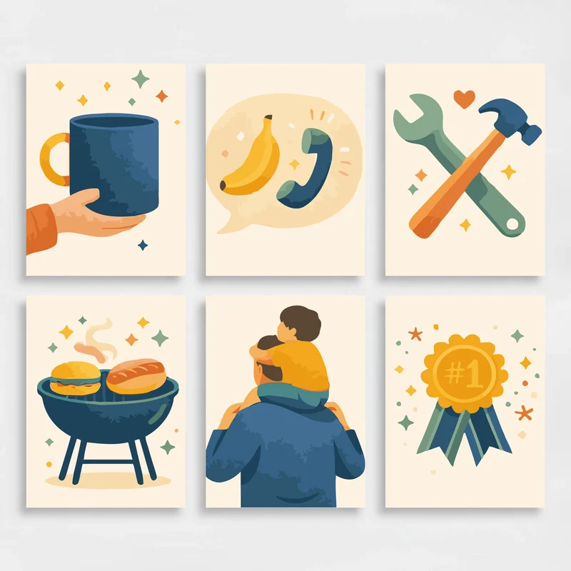 Father's Day Celebration - Mini Paint by Numbers Set