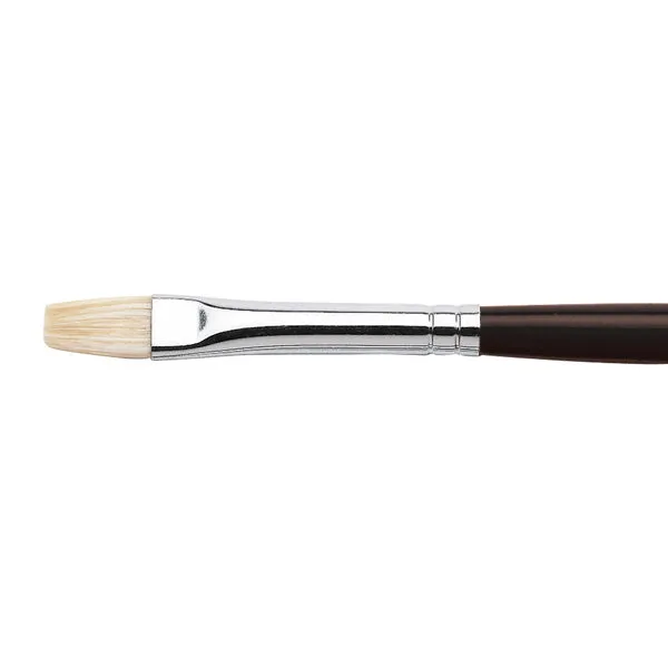 Winsor and Newton - Azanta Black Short Flat Long Handle Brush - No. 2