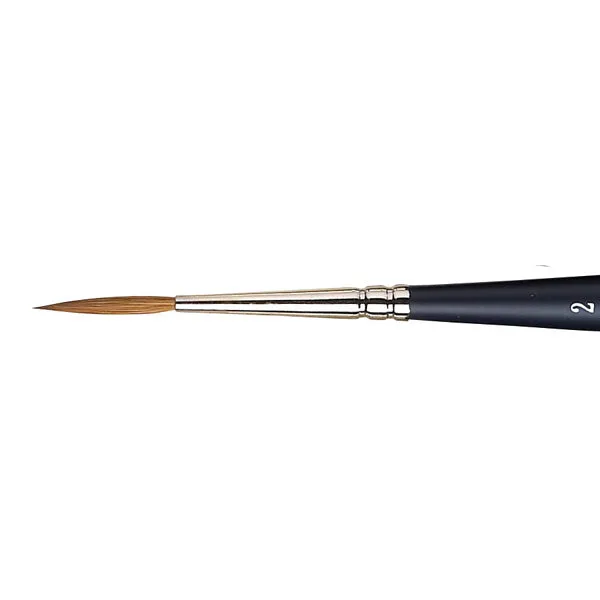 Winsor and Newton - Artists' Watercolour Sable Rigger Short Handle Brush - No. 2