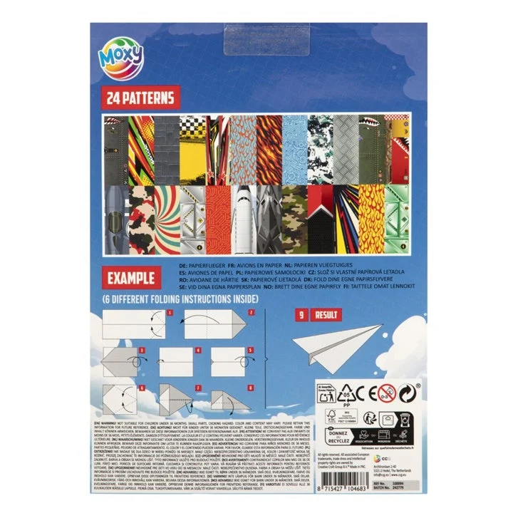 Paper Airplanes Paper Pad 25x18 cm, 24 Sheets