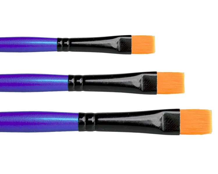 Synthetic Hair Flat Brushes
