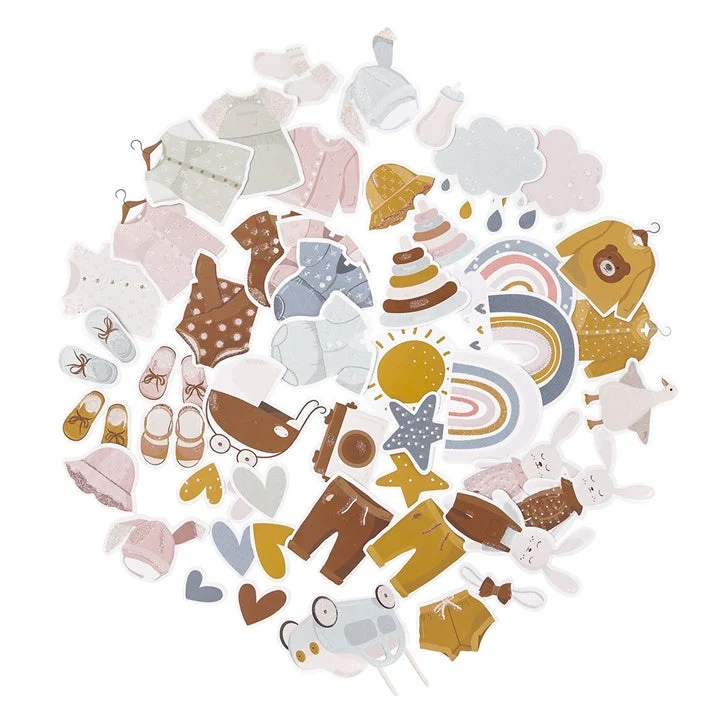 Baby Paper Cutouts – Set of 50