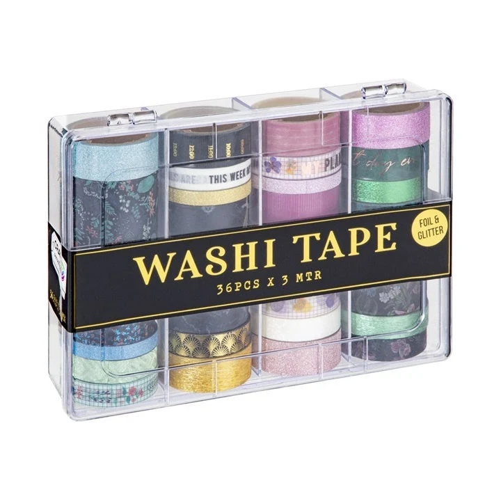 Washi Tape Set of 36 x 3 m, Pink Tones
