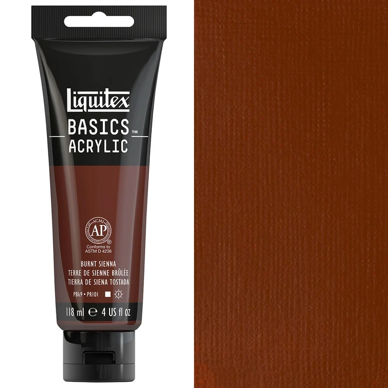 Liquitex - Basics Acrylic Colour - 118ml Burnt Sienna