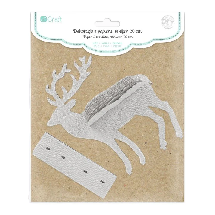 Paper Reindeer Decoration 20 cm