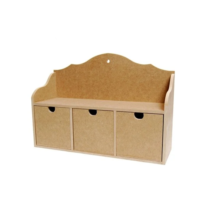ROSA TALENT 3-Drawer MDF Dresser 33x10.5x23 cm