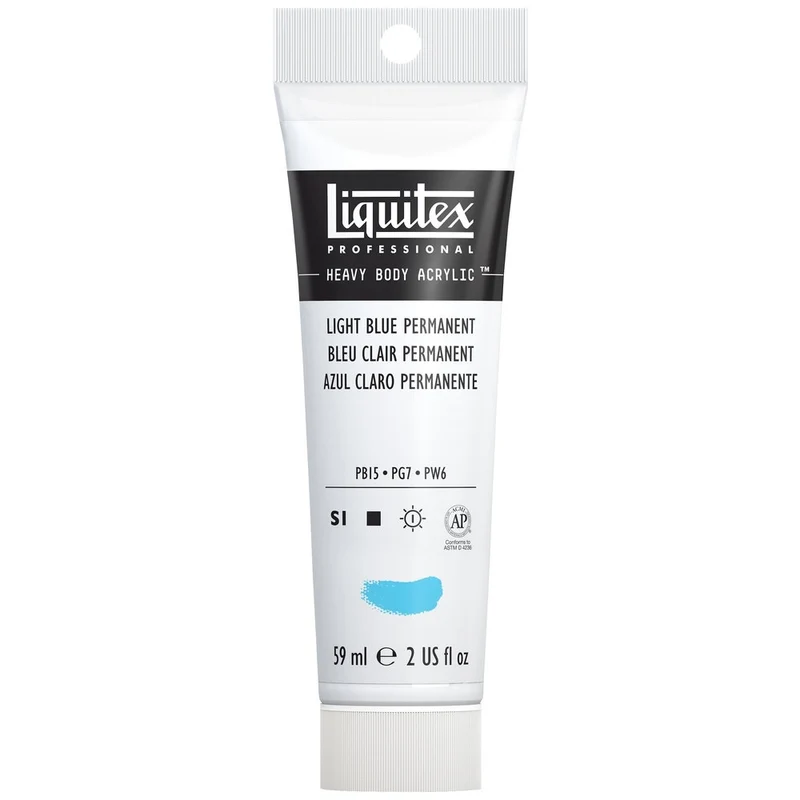 Liquitex - Heavy Body Acrylic Colour - 59ml Light Blue Permanent