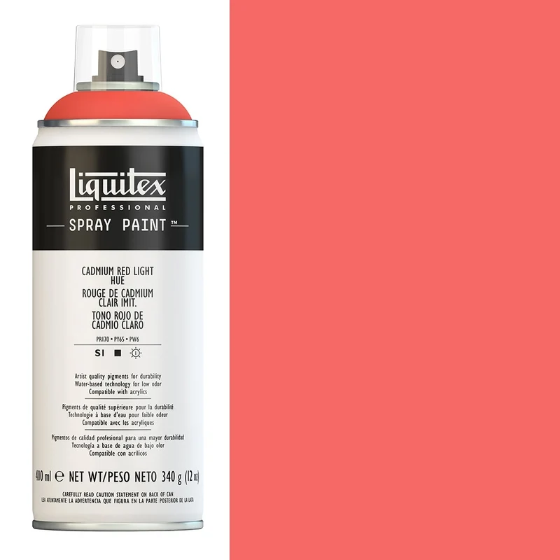 Liquitex - Spray Paints - 400ml Cadmium Red Light Hue