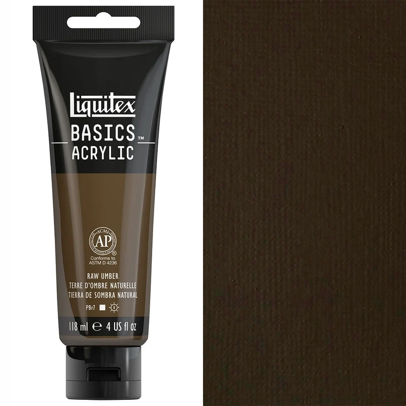 Liquitex - Basics Acrylic Colour - 118ml Raw Umber