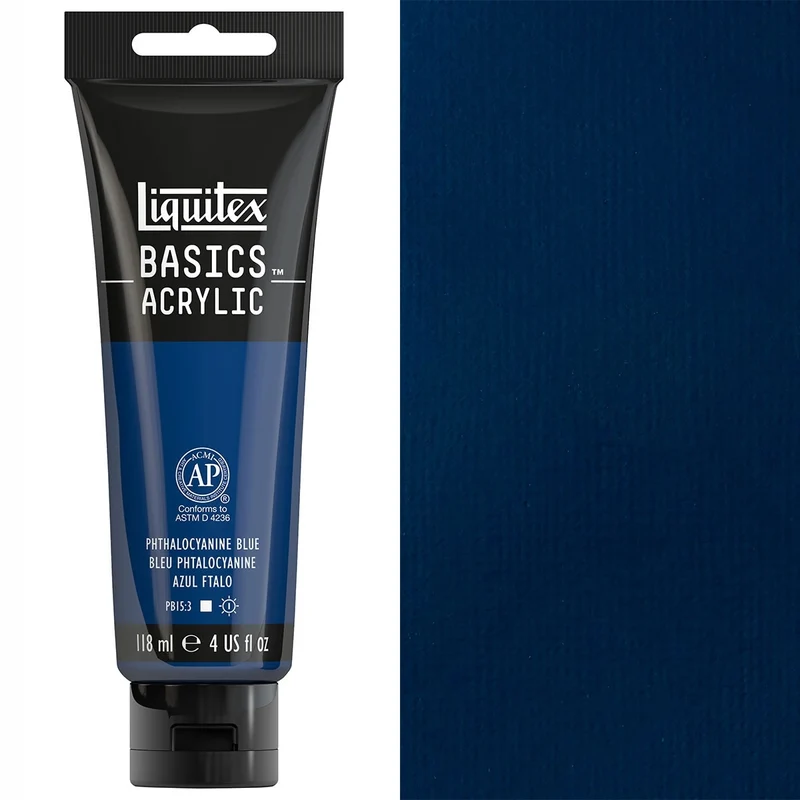 Liquitex - Basics Acrylic Colour - 118ml Phthalo Blue
