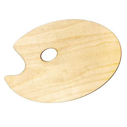 Oval Wooden Palette - 20x30 cm