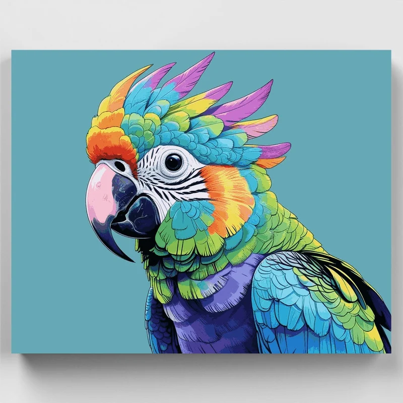 Rainbow Cockatoo - Paint by Numbers Kit