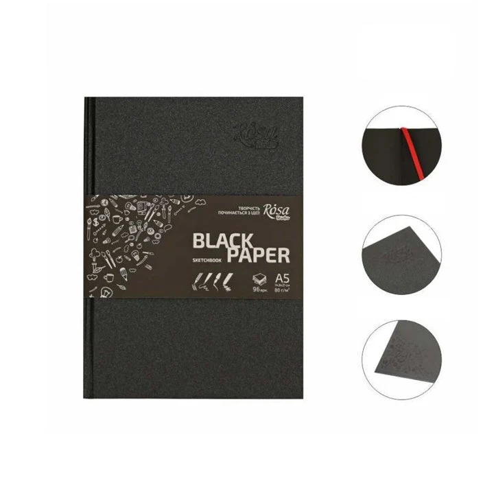 Rosa Studio Sketch Pad with Black Sheets