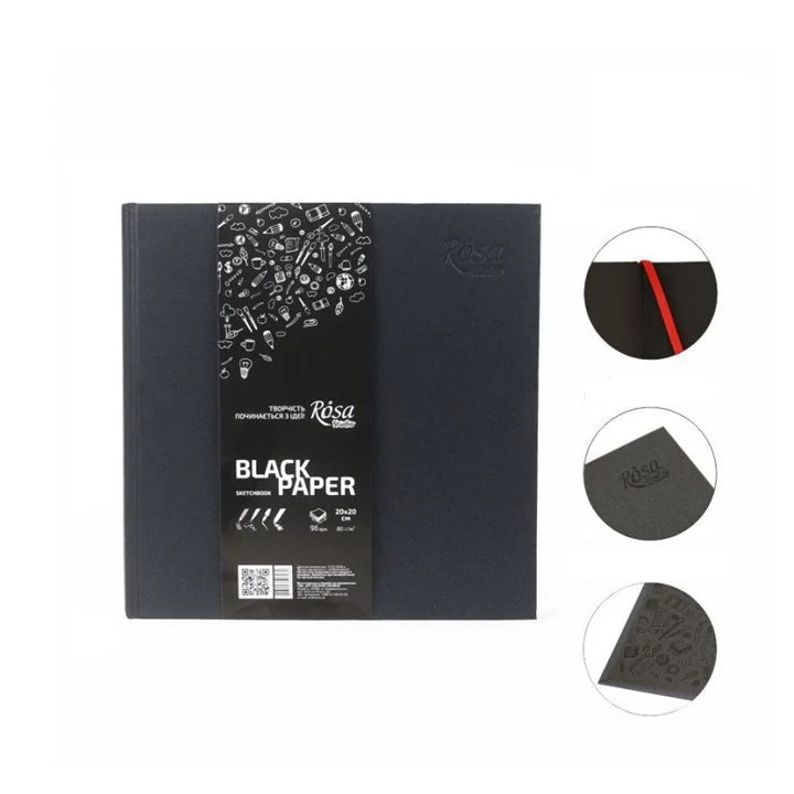 Rosa Studio Sketch Pad with Black Sheets