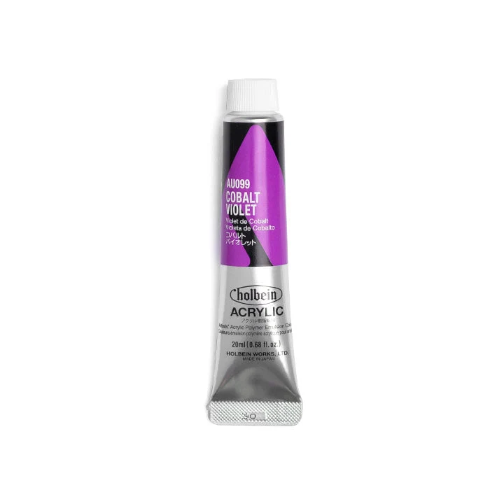 Holbein Heavy Body Professional Acrylic Paints, Purple Shades