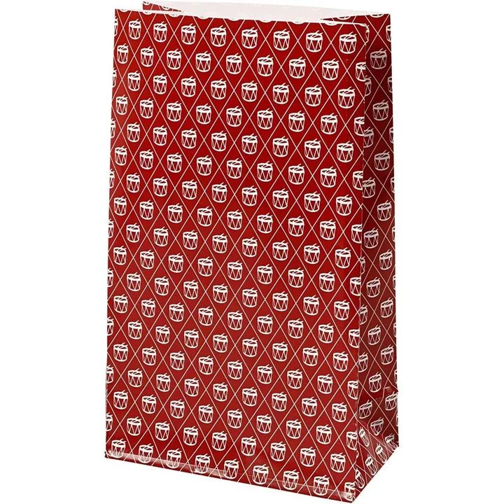 Christmas Paper Bags, Set of 8