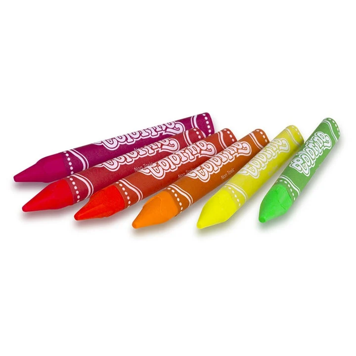 Colorino Neon Wax Crayons, Set of 6