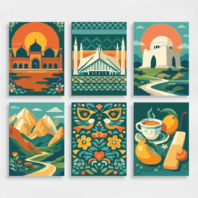 Pakistan - Mini Paint by Numbers Set