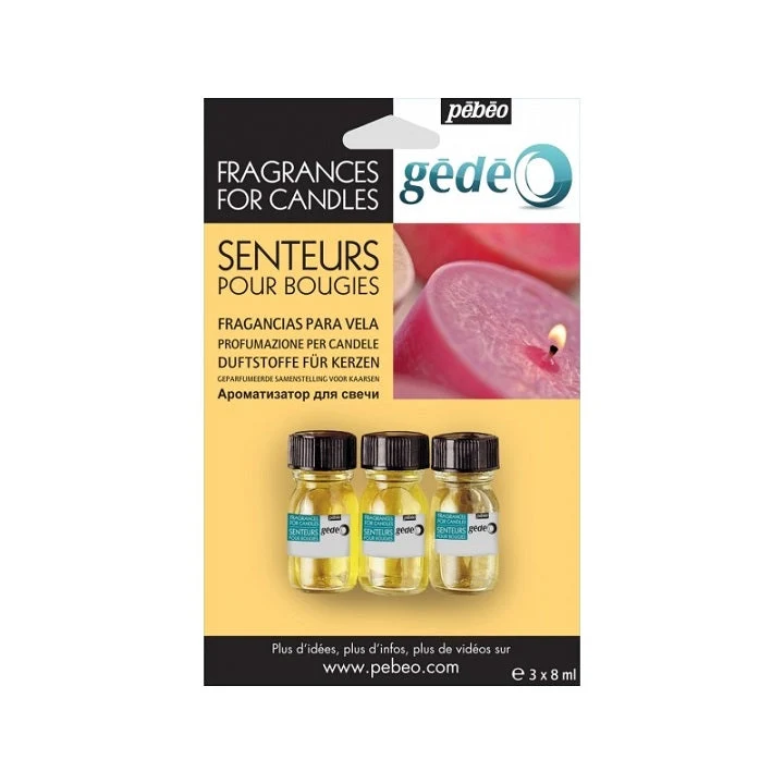 Pebeo Gedeo Scented Oils for Candles, Set of 3