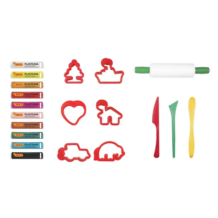 JOVI Modeling Clay and Tools Set in a Carrying Case