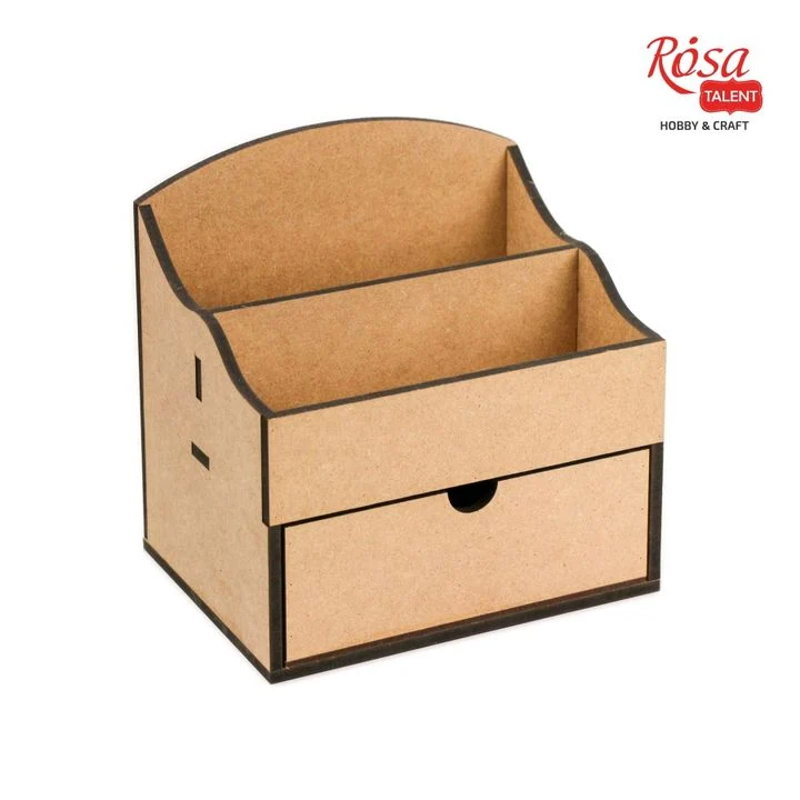 ROSA TALENT MDF Organizer, Chest of Drawers with 1 Drawer, 20x15x20.5 cm