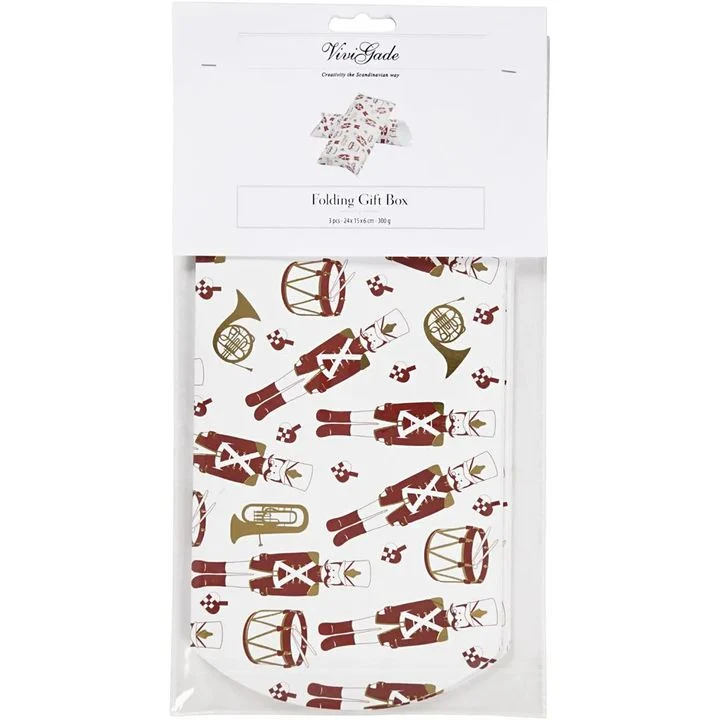 Christmas Paper Box Set of 3, Large