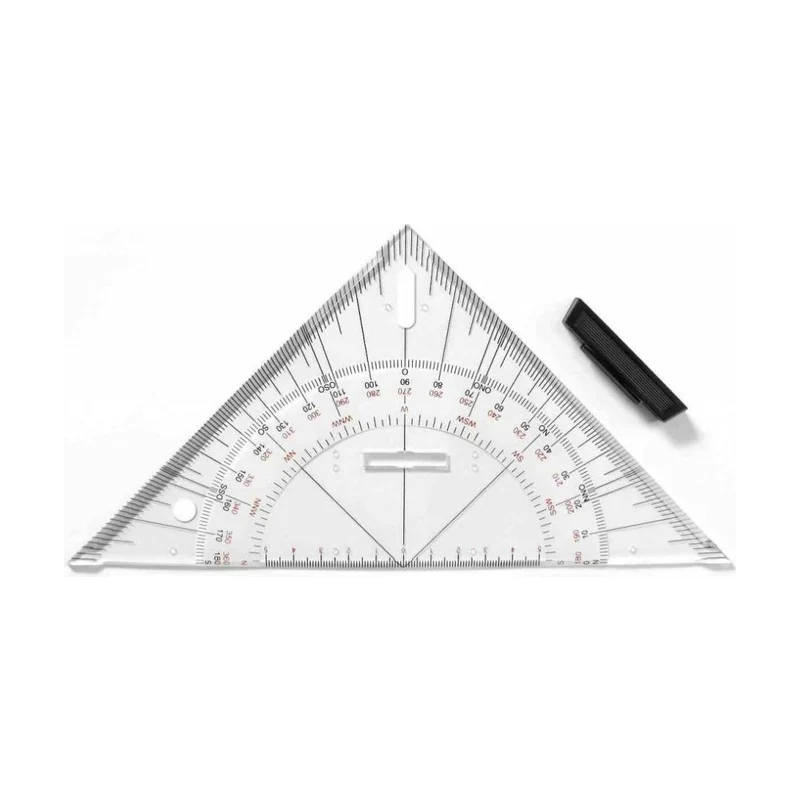 LENIAR Navigation Triangle Ruler 45° / 25 cm