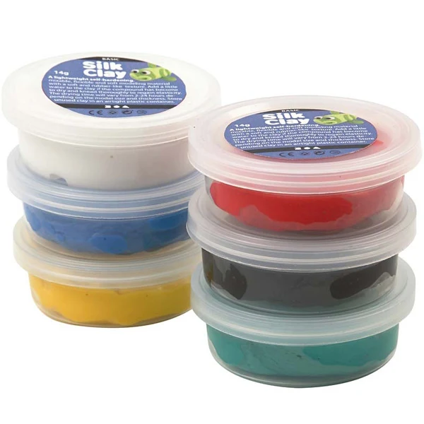 Create Craft - Silk Clay - Assortment -assorted colours -standard -6x14 g