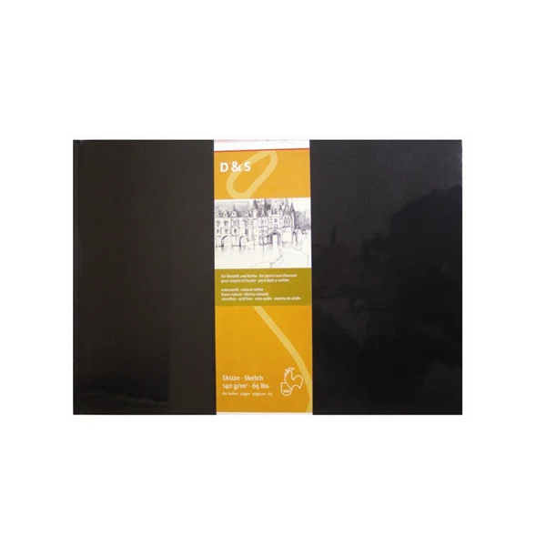 Hahnemuhle - D&S Sketch Book - A6 140gsm - Black - Landscape