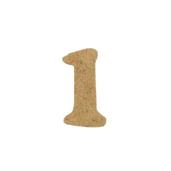 Create Craft - Number -4 cm -MDF -1