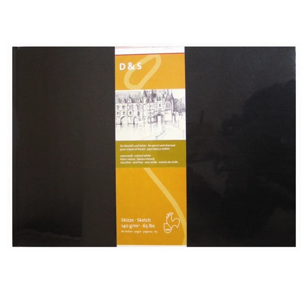 Hahnemuhle - D&S Sketch Book - A3 140gsm - Black - Landscape