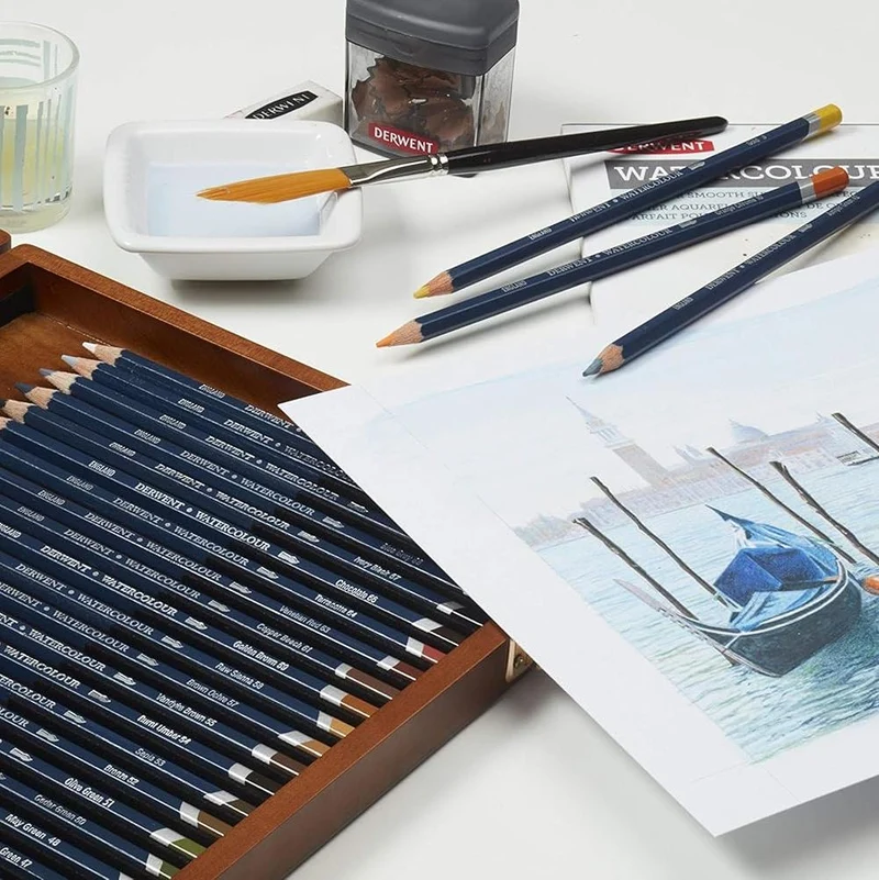 Derwent - Wooden Box - Watercolour (72)