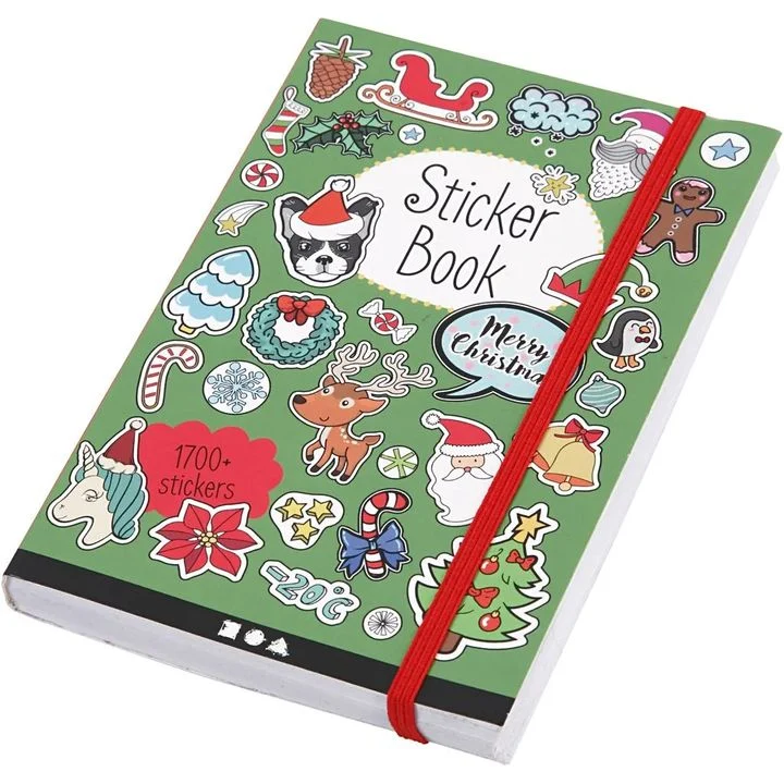 Sticker Book with Christmas Motifs