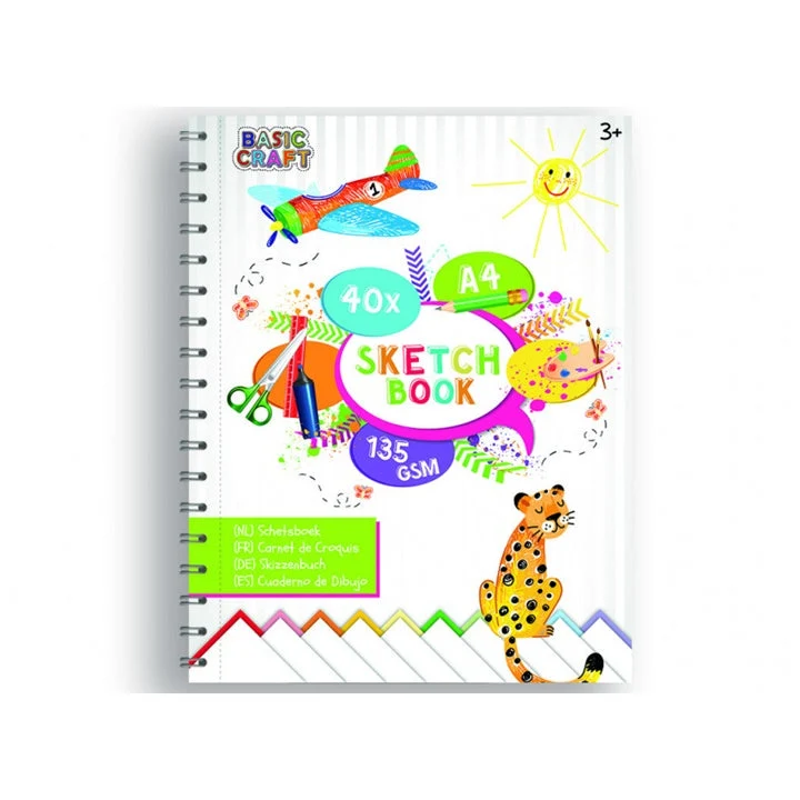 Spiral-Bound Drawing Sketchbook
