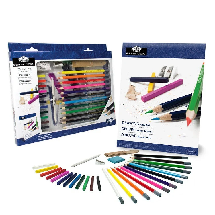 Royal & Langnickel Essentials Large Drawing Set, 29-Piece