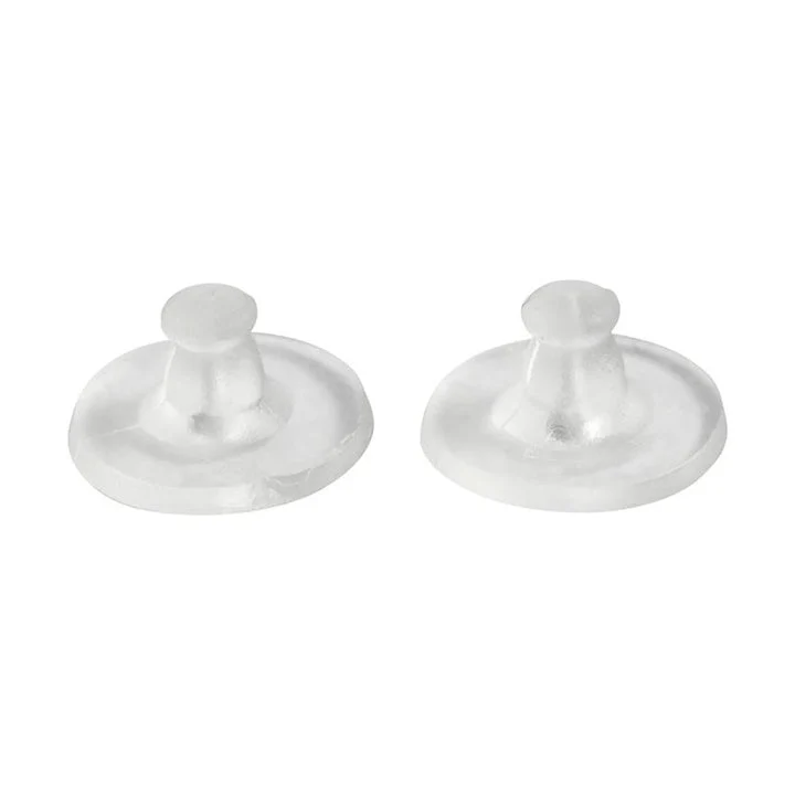 Rubber Earring Backs for Stud Earrings, 10 mm, Set of 10 Pairs