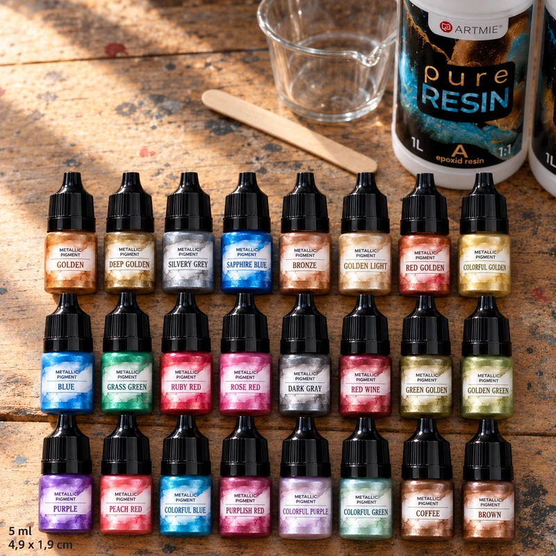 Fluid Metallic Pigment for Resin 5 ml