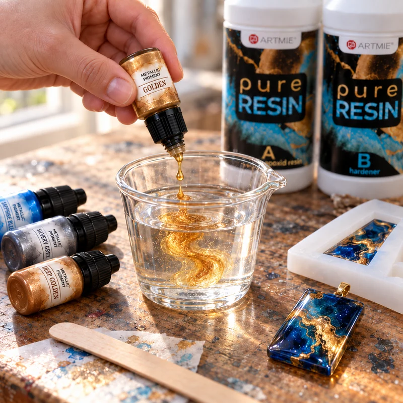 Fluid Metallic Pigment for Resin 5 ml