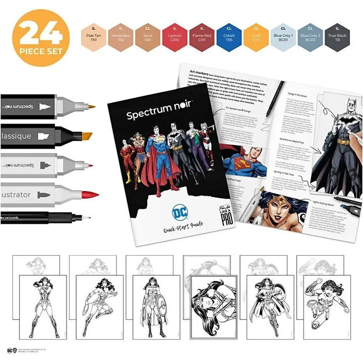 Wonder Woman Illustration Set
