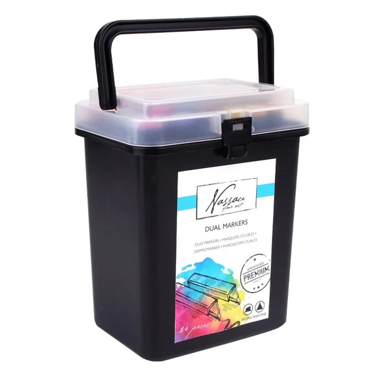 Nassau Fine Art Double-Sided Markers - Set of 24