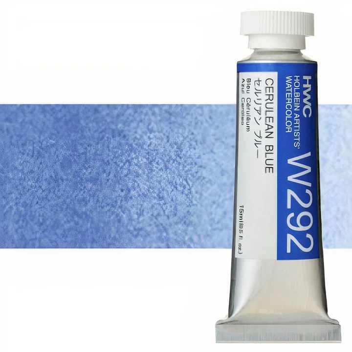 Holbein Artists Professional Watercolors, 15 ml, Blue Shades