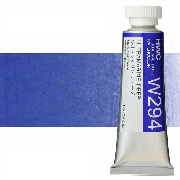 Holbein Artists Professional Watercolors, 15 ml, Blue Shades