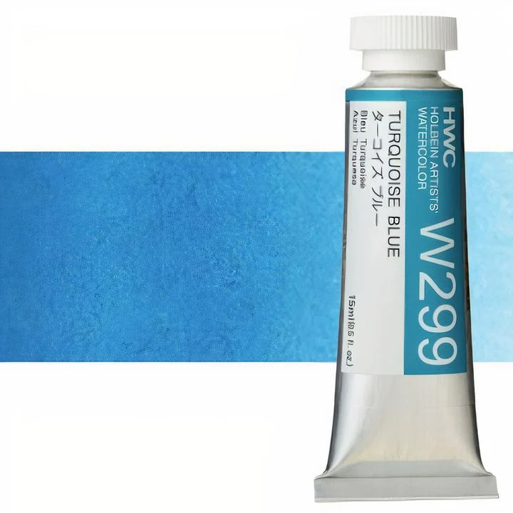 Holbein Artists Professional Watercolors, 15 ml, Blue Shades