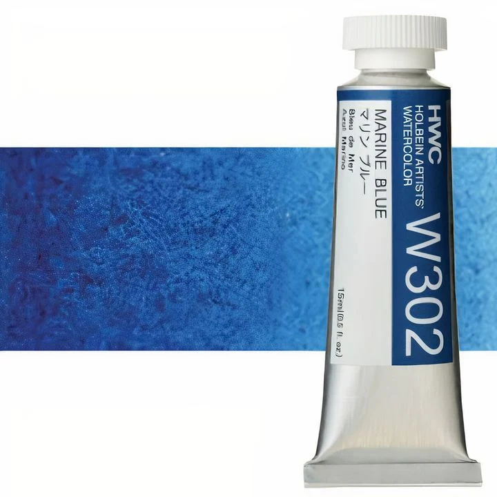Holbein Artists Professional Watercolors, 15 ml, Blue Shades